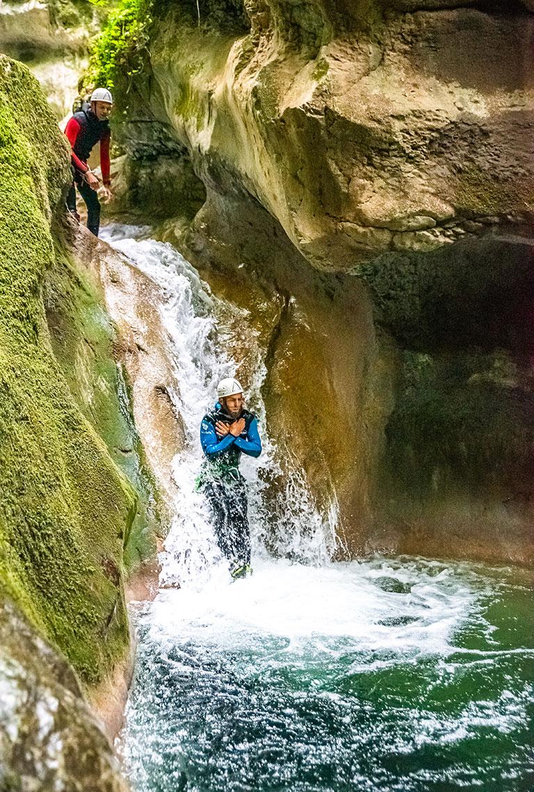 Canyoning dans le Vercors ©A. Gelin