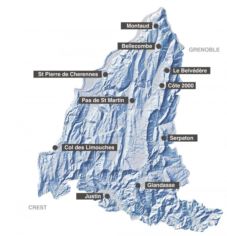 Carte de voli libre Vercors