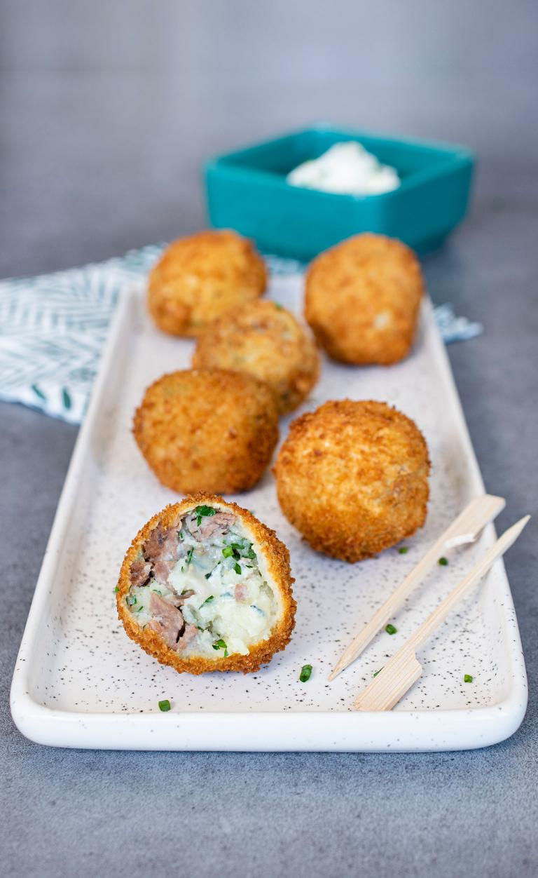 Croquette d'agneau au bleu du vercors