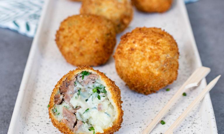 croquette d'agneau au bleu du vercors