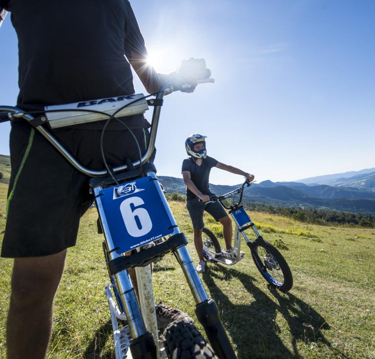 Valdrôme en trottinettes